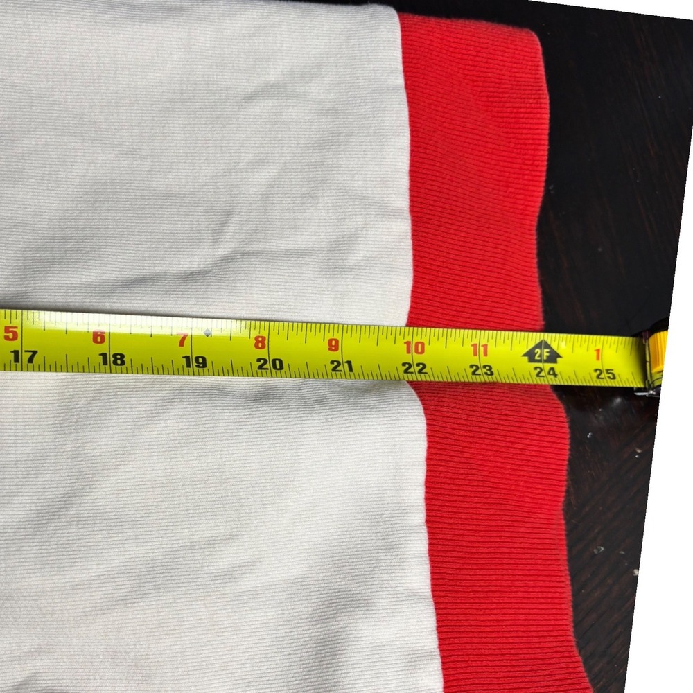 The Drop Red Pink Colorblock Raglan Crewneck Sweatshirt Sz XL Lounge Minimalist - Picture 4 of 8